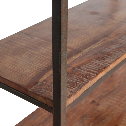 Raw materials rek Factory - FSC-gerecycled hout - 100x38x205 cm - vtwonen shop