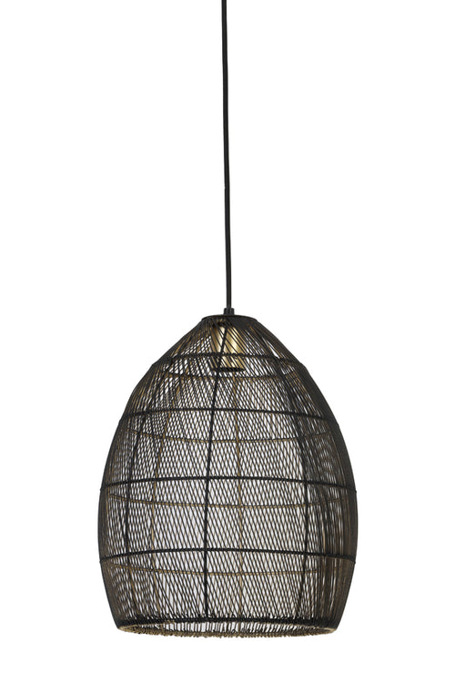 Light & Living hanglamp Meya - 30x30x37 - zwart
