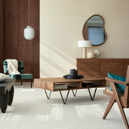 Tikamoon Massief notenhouten salontafel - Donkerbruin - vtwonen shop