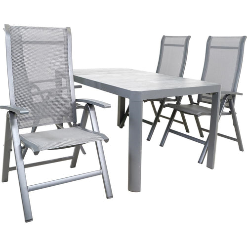 Lesli Living bistrostoel Hera - antraciet - 61x67x113cm - set van 2