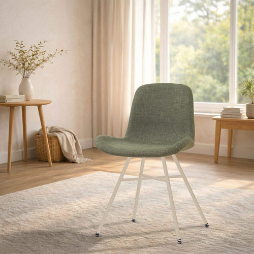 Nolon Noa-Fé eetkamerstoel forestgroen - beige onderstel