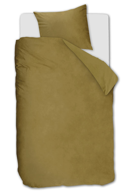 Ambiante Dekbedovertrek Velvety - 140 x 200/220 cm - Oker