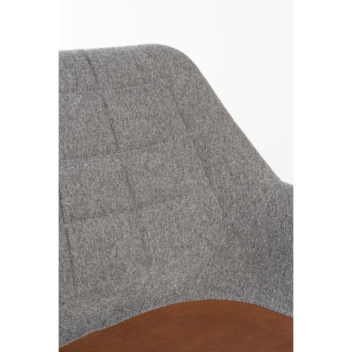 Zuiver Doulton Swivel Eetkamerstoelen armleuning Vintage Bruin - Set van 2