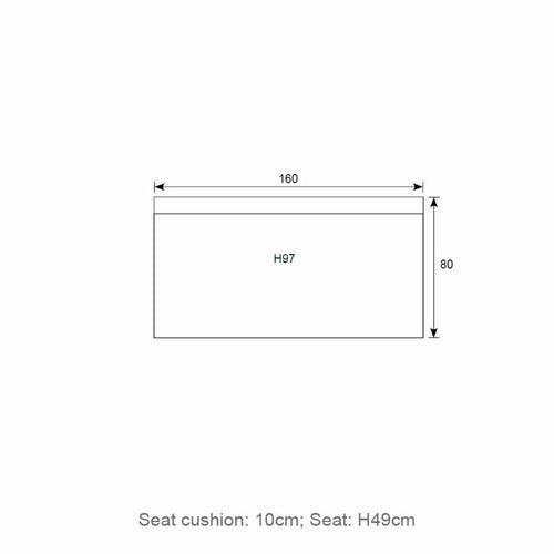 Garden Impressions loungebank Melfort natural rotan