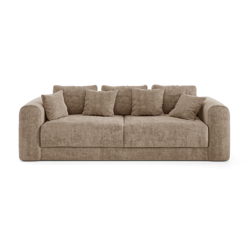 Sia Home - Slaapbank met opbergruimte, notenhout RIO - kruisweefsel mol 250cm