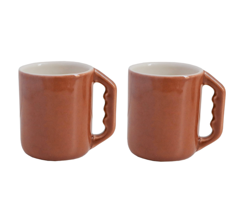 Return to Sender Espresso kopjes - Terracotta - Set van 2 - vtwonen shop