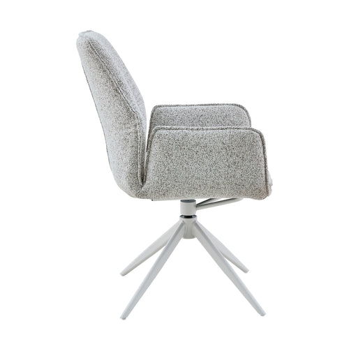 Starfurn eetkamerstoel Hera - grijs - 63x63x83cm - Set van 2