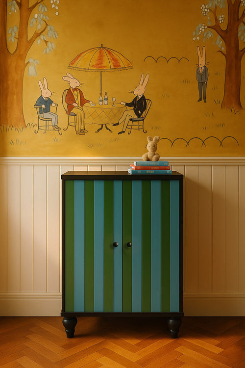 Dressoir met 2 deuren van gemelamineerd MDF en soft-close MARCUS