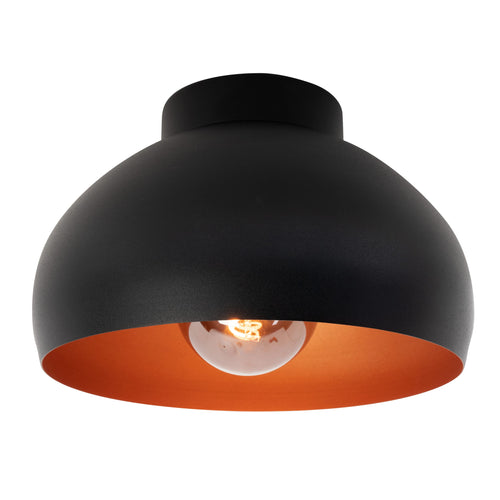 EGLO plafondlamp Mogano 2 - e27 - ø28 cm - zwart/koper - vtwonen shop