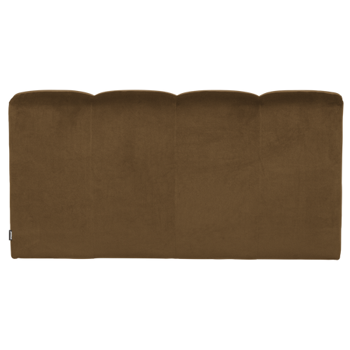 WOOOD eetbank 164 cm met rugleuning Mojo - Velvet - Honinggeel - 83x164x73
