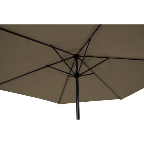Lesli Living push-up parasol Gemini - taupe - Ø300cm