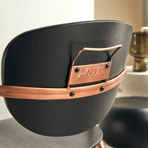 Tikamoon Stoel van eikenhout en metaal - Zwart - vtwonen shop