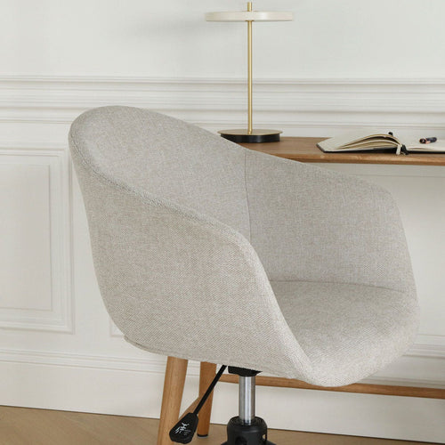 Nolon Nout-Otis Bureaustoel Beige - Armleuningen - Zwart - vtwonen shop