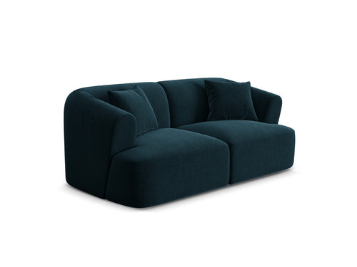 Cosmopolitan Design Modulaire bank Campi 2-zits, flueel diepe olie - 90x180x70cm
