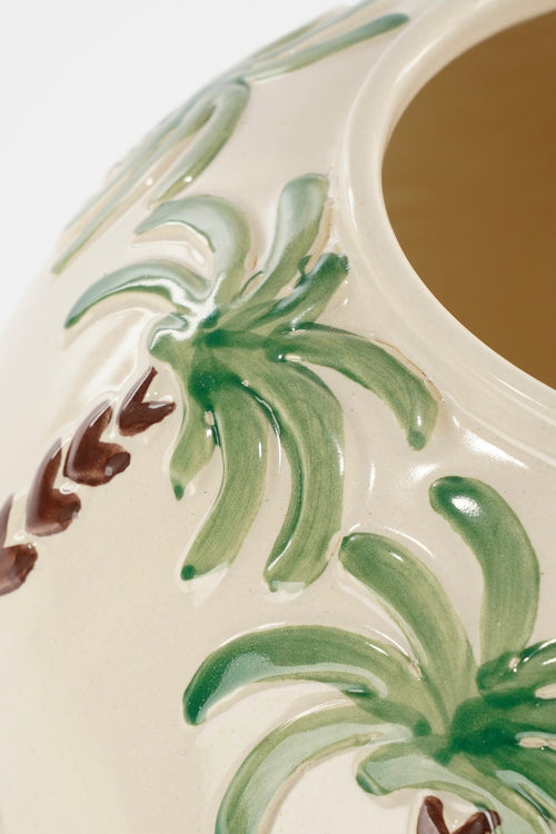 Mica Decorations Paradiso Vaas - H28 x Ø28 cm - Keramiek - Off-white