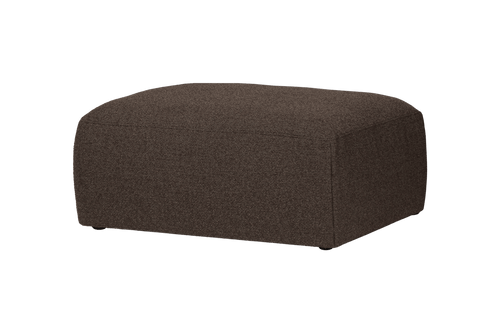 noo.ma Yaro Ottoman Chocolate Brown Bouclé - voetenbank en extra zitplek