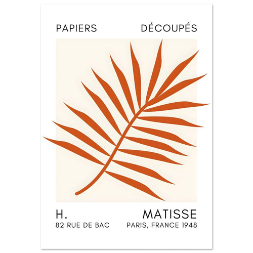 Artfulprints  Matisse – Floral reef orange   poster A4 21x29.7 cm - vtwonen shop