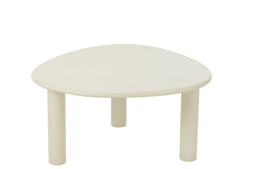 J-Line bijzettafel Bali - hout - wit - medium - vtwonen shop