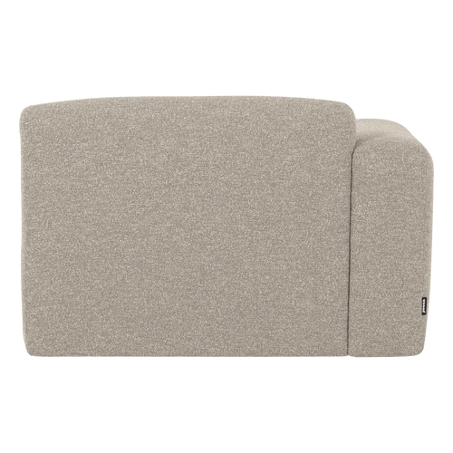 WOOOD chaise longue bank links Mojo Base - Bouclé - Beige - 74x112x162
