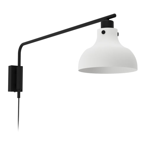 EGLO wandlamp Matlock - e27 - 25 cm - grijs/zwart - staal