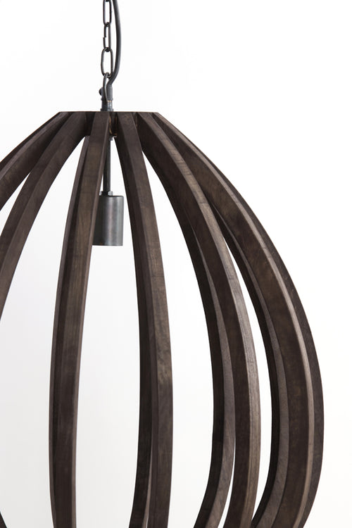 Light & Living hanglamp BARSIA - bruin - Ø40x42cm