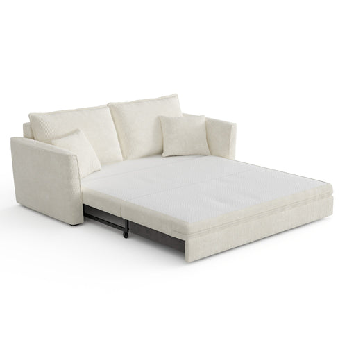 Sia Home - Rechte bank LUXO - Corduroy - Crème - 180cm