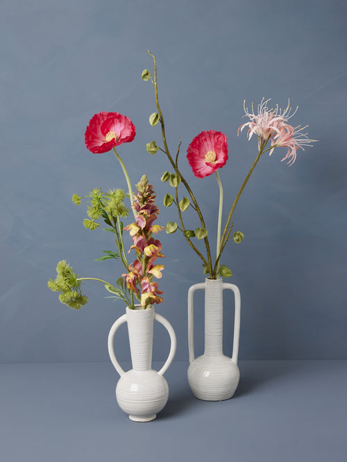Madame Fleurie Chloé Petits – Luxe Zijden bloemen Mini Boeket – Elegante Set voor Interieurdecoratie - 15cm x 11cm x 24cm