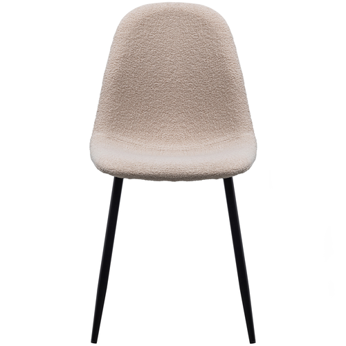 WOOOD eetkamerstoelen Marije - Teddy - Taupe - 85x45x53 - Set van 2 - vtwonen shop