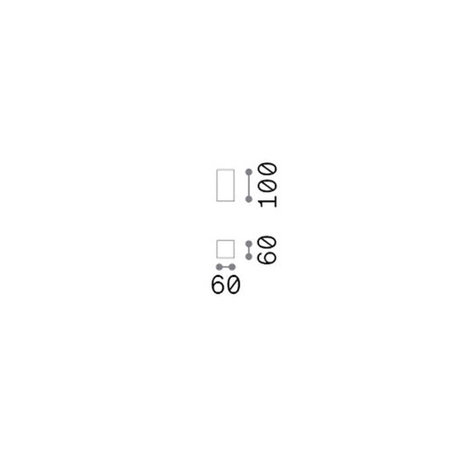 Ideal Lux LOOK Vierkante opbouwdownlight, zwart, 1x GU10