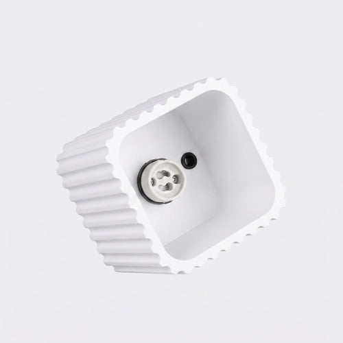 Sollux Lighting Plafondlamp RIFF 1 wit GU10 - 10x10x10cm