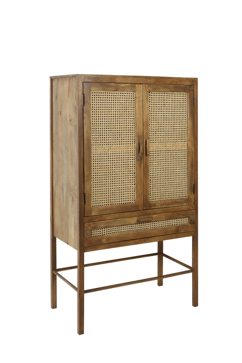 Light & Living kast NIPAS - 90x45x160cm - bruin