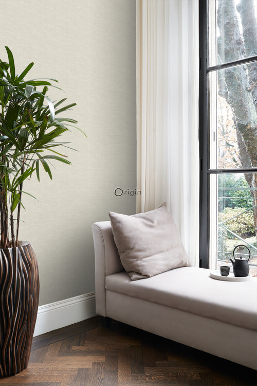 Origin Wallcoverings behang geweven structuur lichtbeige - 0,53 x 10,05 m - 347631 - vtwonen shop