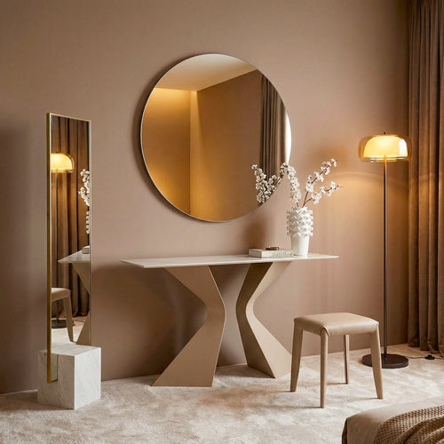Kare Design Spiegel Starlet Ø100cm grijs