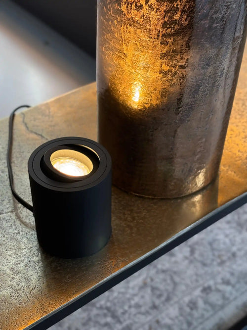 Ylumen tafellamp Fury - 1 lichts - 8  x 10   cm - zwart - vtwonen shop