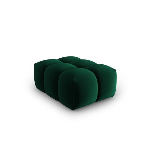 Cosmopolitan Design - Poef Verona flueel flessengroen - 85x60x40cm