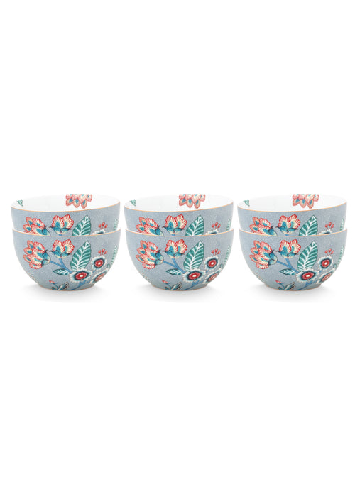 Pip Studio - Flower Festival Kommen - Servies set van 6 - 12cm