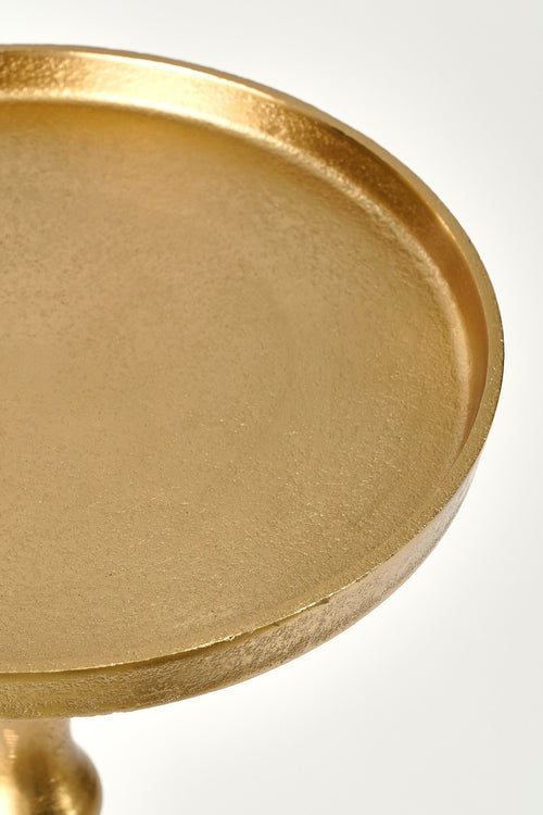 Mica Decorations Duco Bijzettafel - H66 x Ø25 cm - Gerecycled Aluminium - Goud - vtwonen shop