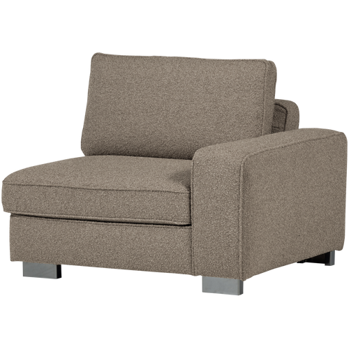 vtwonen element 1-zits met arm rechts Lazy - Bouclé - Naturel - vtwonen shop