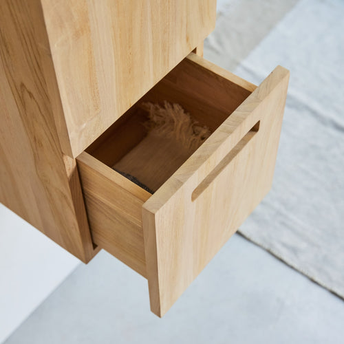 Tikamoon Massief teakhouten kolomkast - Naturel - vtwonen shop