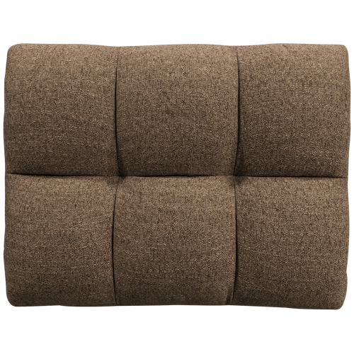 WOOOD hocker Allure - Geweven Stof - Donkerbruin Melange - vtwonen shop