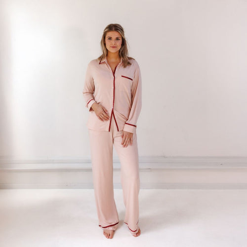 Coco & Cici - Tencel Pyjama Set - Dames - Powder Peach - Maat L