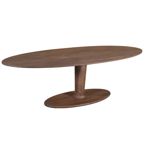 DÉJA Living Eettafel Xàtiva - Ovaal Donkerbruin Mangohout - 200x100x76cm - vtwonen shop