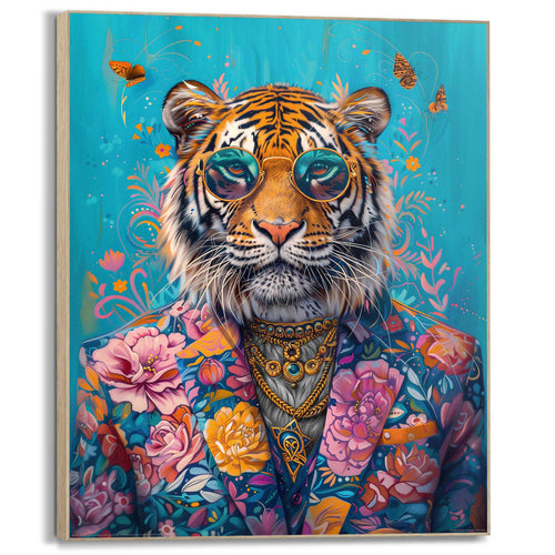 Reinders schilderij Aangeklede tijger - 40x50cm