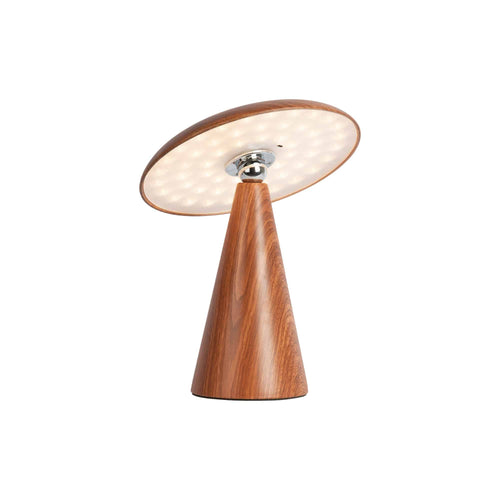 Leitmotiv tafellamp Phoebe - bruin - Ø23cm