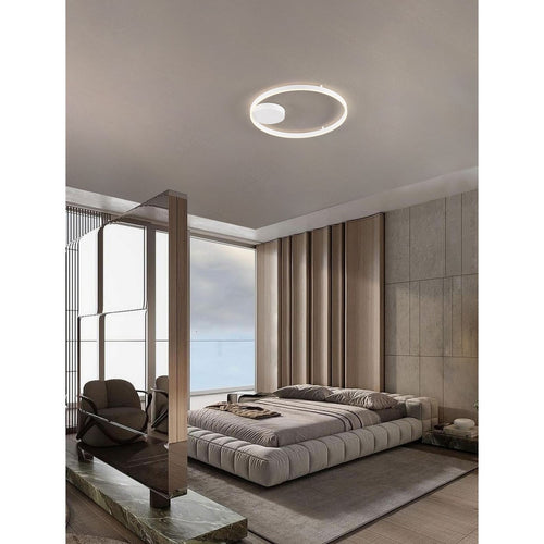 Nova Luce HEDRA Geïntegreerde LED-plafondlamp, halfverzonken, zandwit, Triac dimbaar, 60W, 4999lm, 3000K