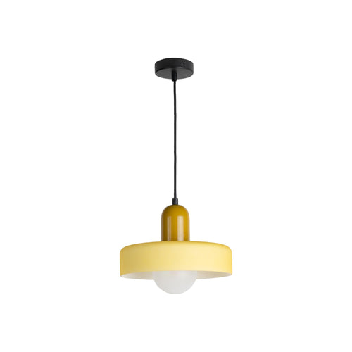 Leitmotiv hanglamp Opaco Grato - geel - Ø25cm