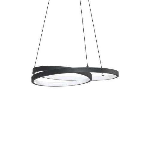 Ideal Lux OZ Geïntegreerde LED-hanglamp voor plafond, zwart, 4350lm, 3000K