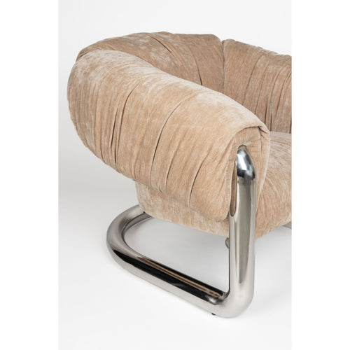 Dutchbone Marly Fauteuil Bruin/Chroom