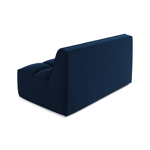 LaMiaSofa Tweezits modulaire bank Belluno - velours - koningsblauw - 160x93x75