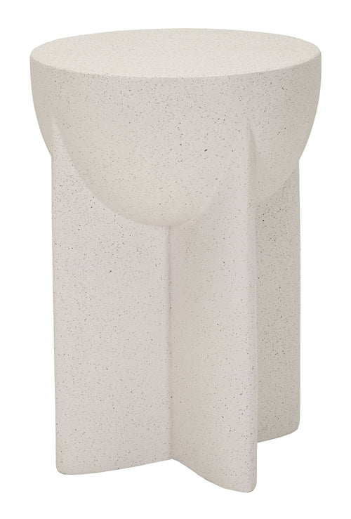 Mauro Ferretti bijzettafel - Ø 33,5x48,5 cm - wit